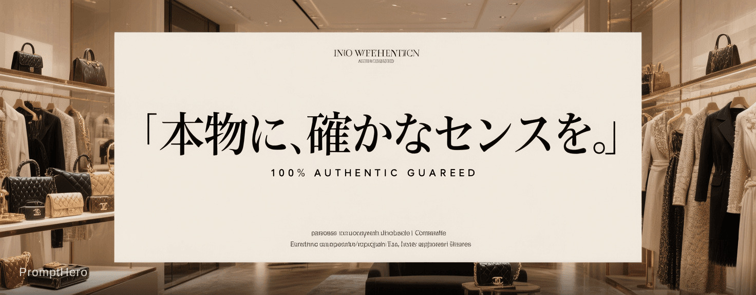 AI generated: Create a wide luxury banner (aspect ratio 4.5:1) for a high-end fashion select shop profile header.
...