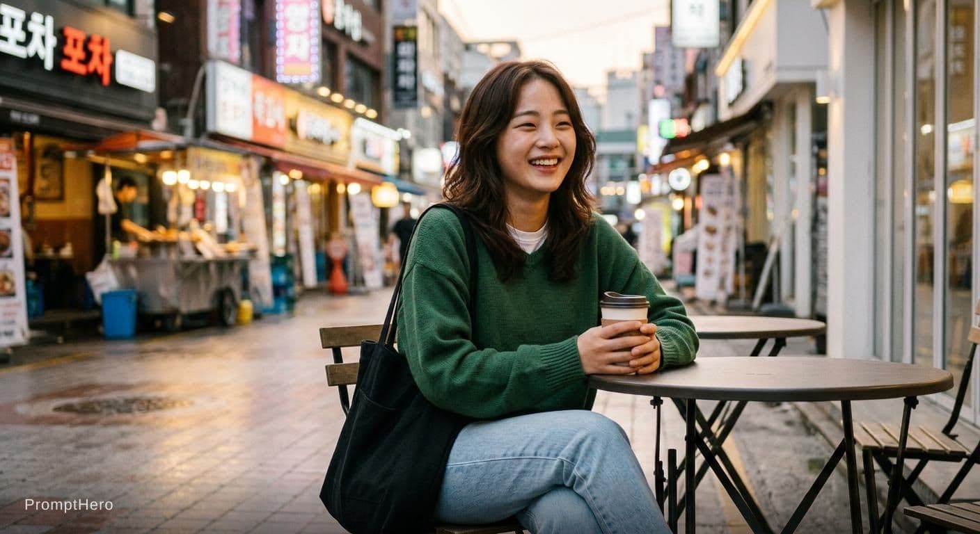 AI generated: A Korean girl.