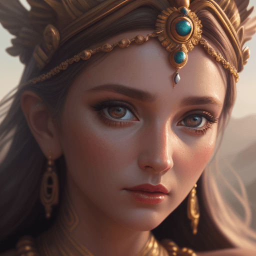 AI generated: Goddess close-up portrait, cinematic, hyper realism, high detail, 8k