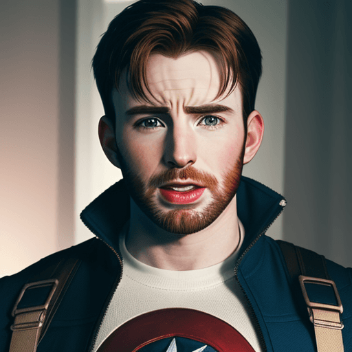 AI generated: chris evans, dick
