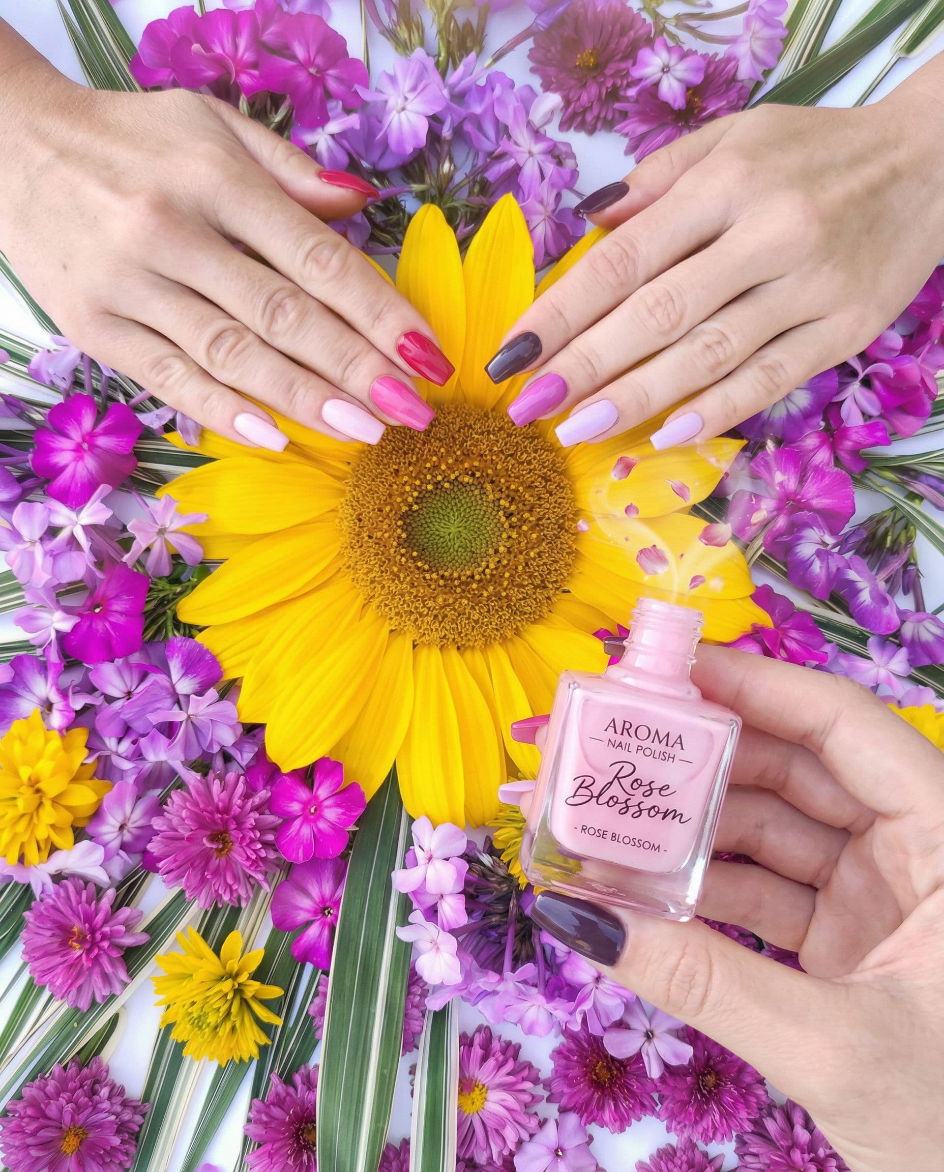 AI generated: Dive into a world where nail care becomes a fragrant experience. Each bottle of Aroma Nail Polish is...