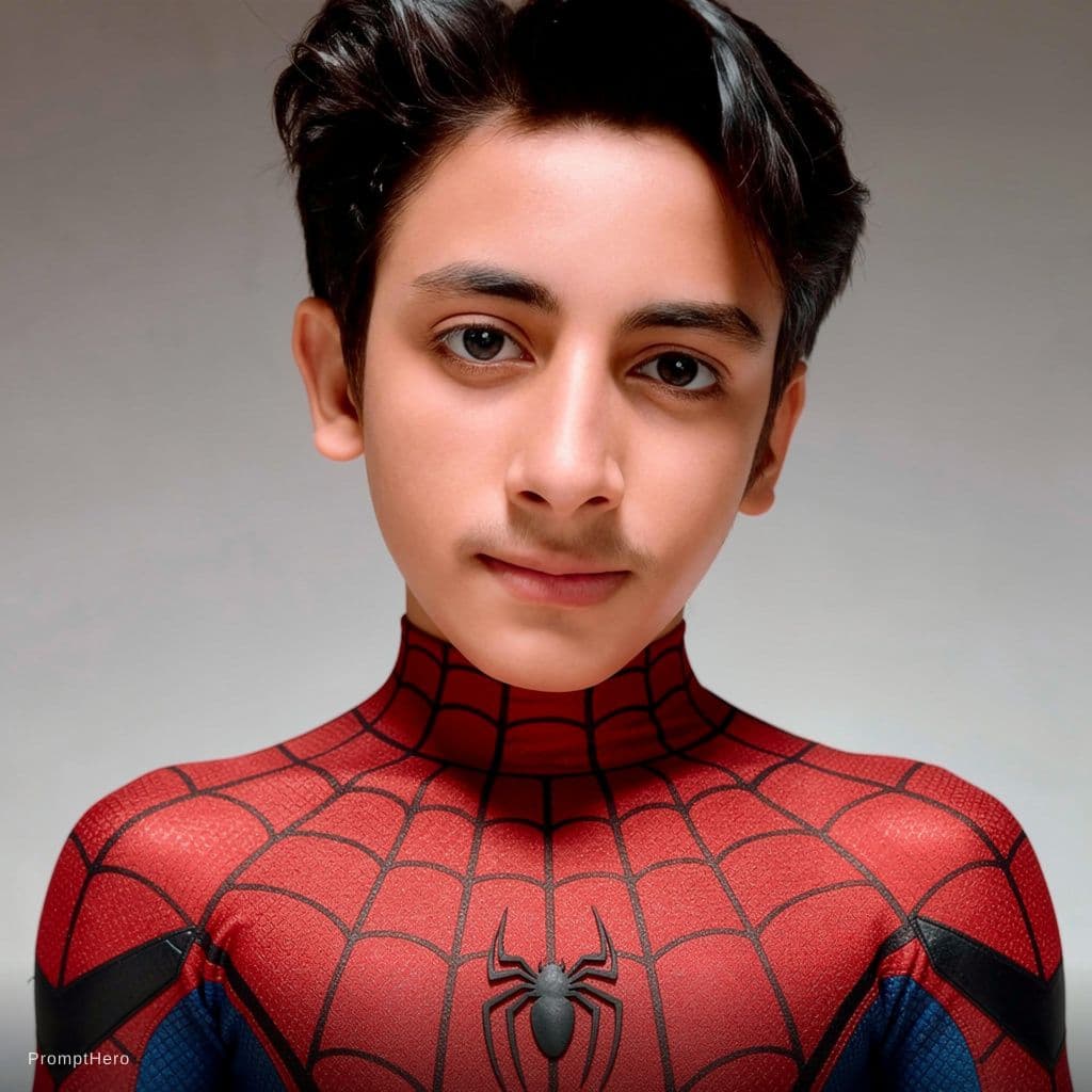 AI generated: Tanner Buchanan as spider-man unmasked