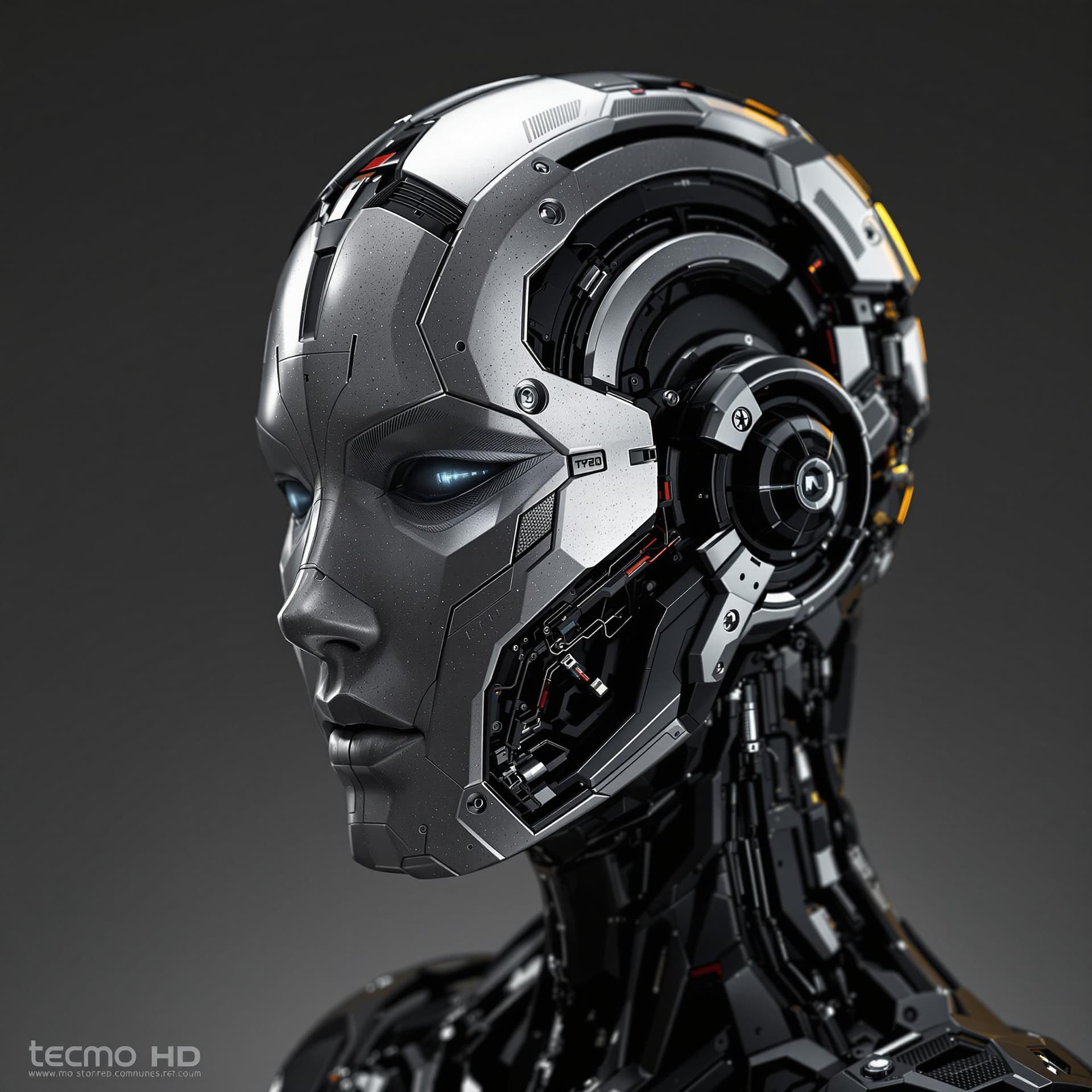 AI generated: Techno hybrid  head