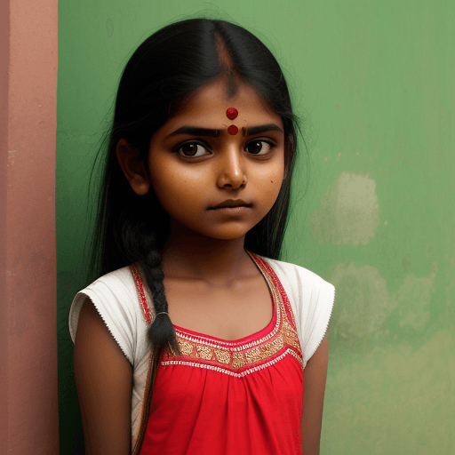 AI generated: Indian girl 