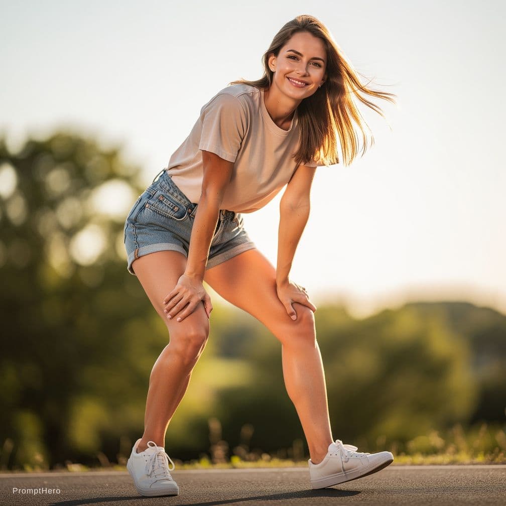AI generated: A girl bent over with very little clothes
