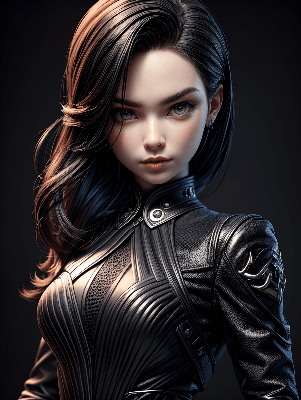 AI generated: 3dg style,(masterpiece, top quality, best quality, woman in monochromatic light <lora:3DMM_V12:1> <l...