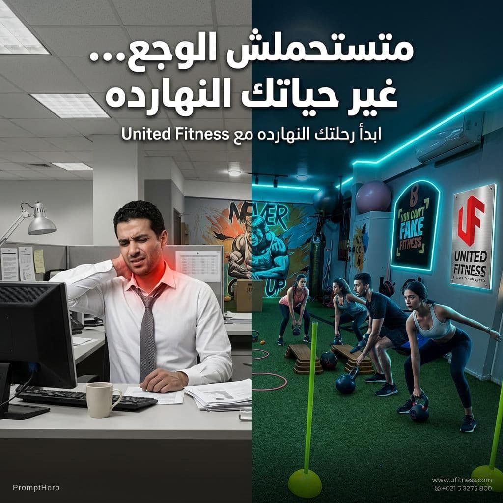 AI generated: "A photographic, split-screen style commercial poster. The left side is a slightly desaturated, real...