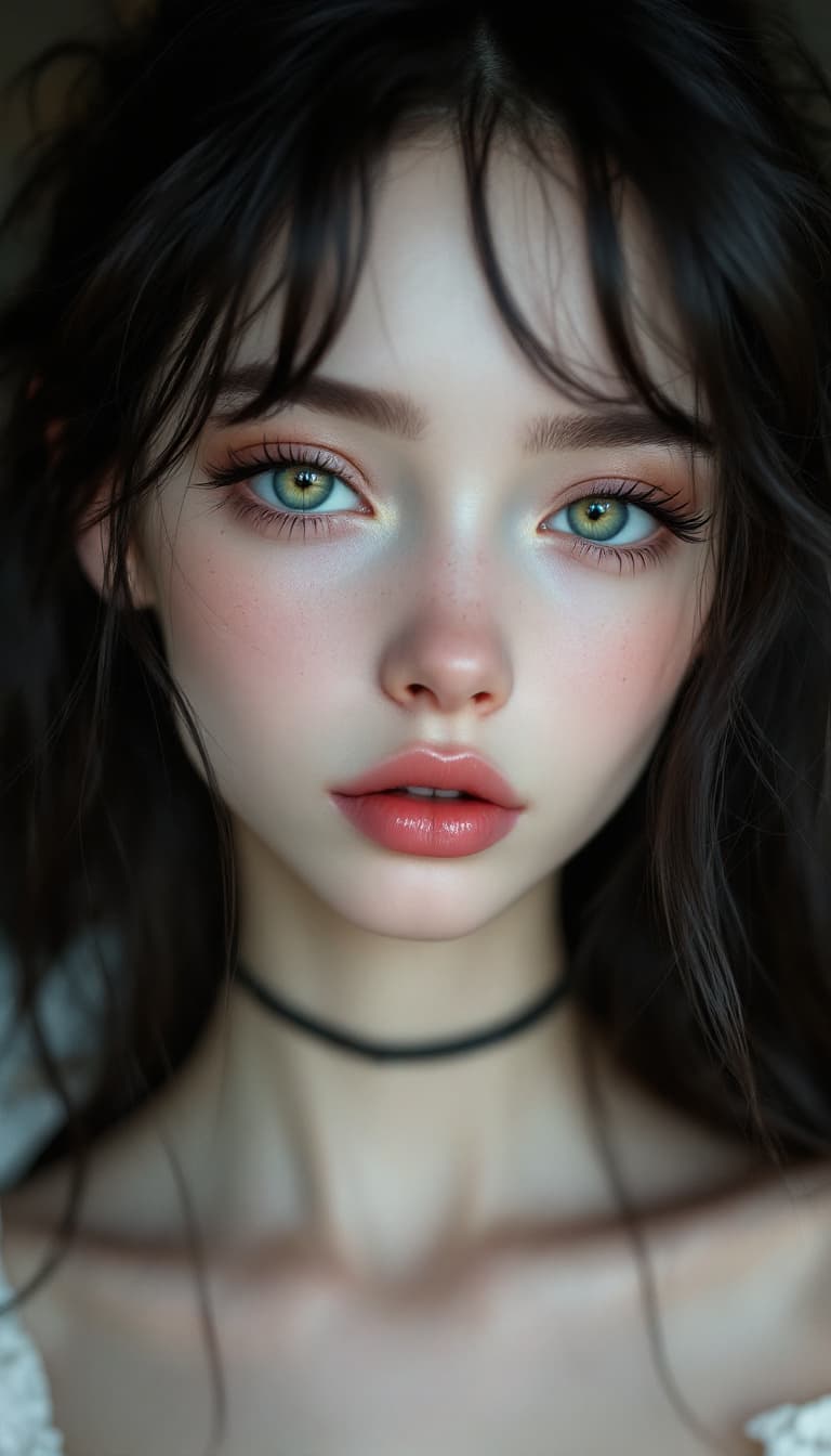 AI generated: Create an ultra-realistic, high-quality Instagram-style photograph of a very thin, petite, and cute ...