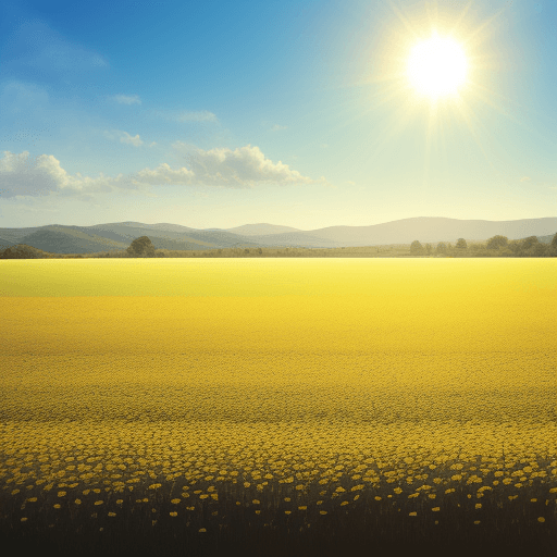 AI generated: large field under the sun