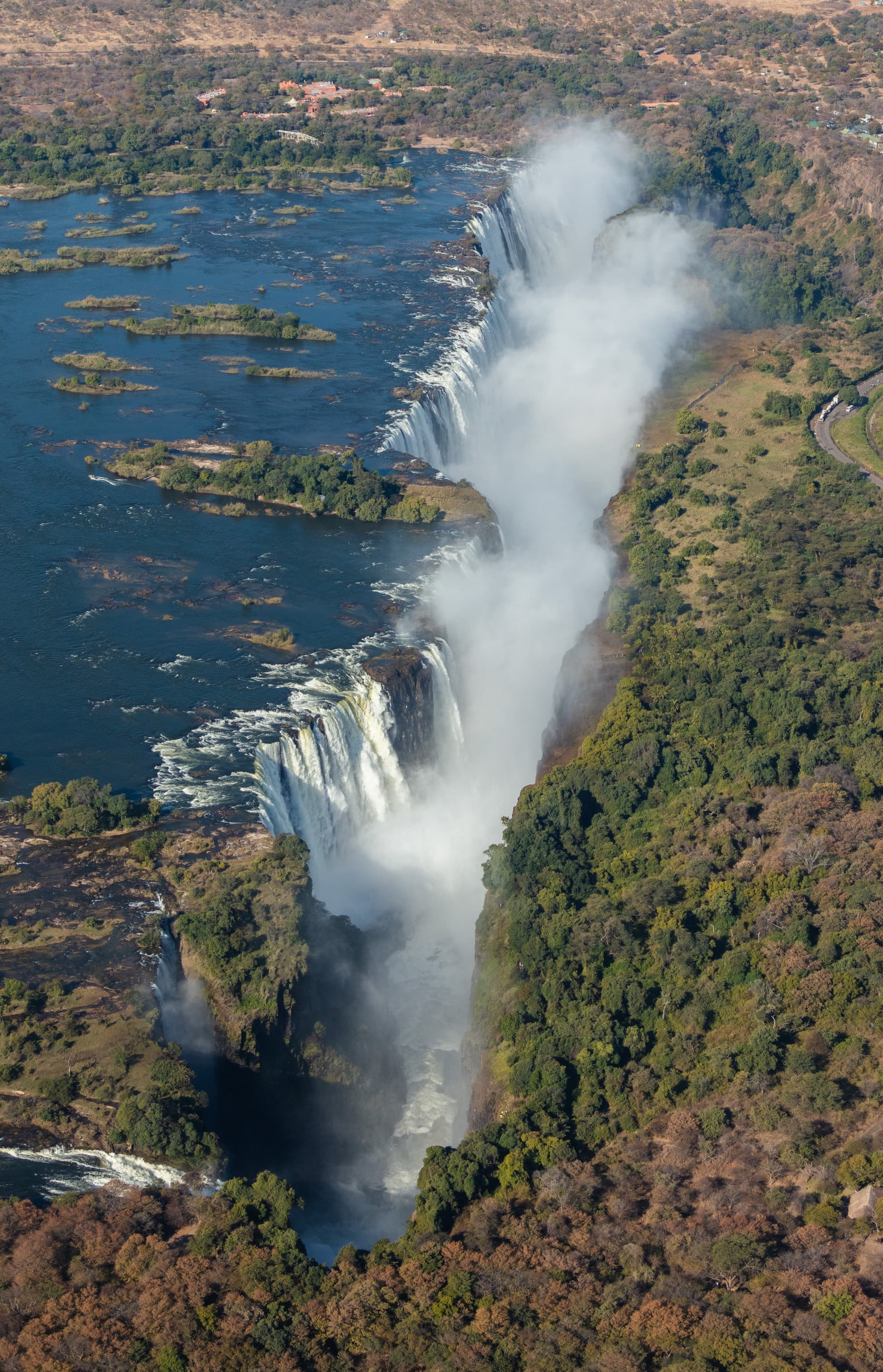 AI generated: The mighty Zambezi river at Victoria Falls.