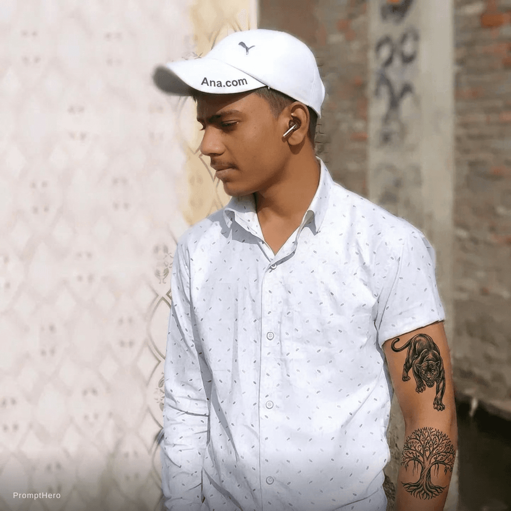 AI generated: Ana.com black panayan white cap 
