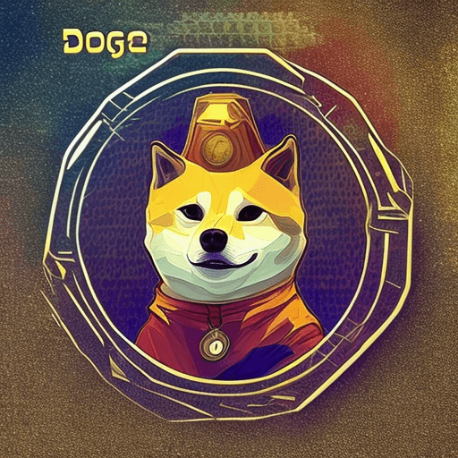 AI generated: dogecoin as supervillan