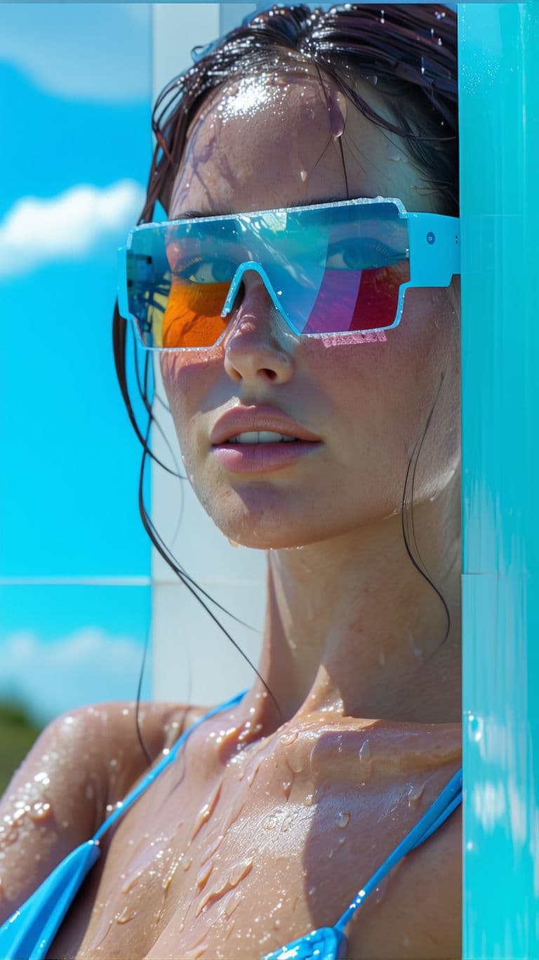 AI generated: (Brazilian|woman:1.2)
(ice|hot summer day:2)
(red|blue:1)
(android|chick|pretty_woman:1.2)
(ray-trac...