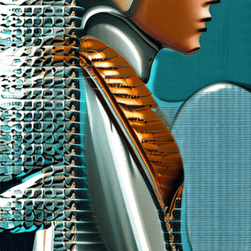 AI generated: scifi fantasy illustration beautiful robot, in the style of realistic hyper-detailed portraits, dark...