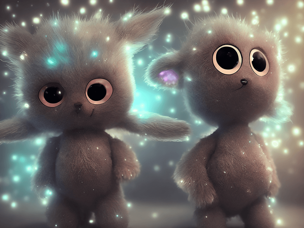 AI generated: cutest AND softest creature in the world| large doll like eyes| supernatural and otherworldly| highl...