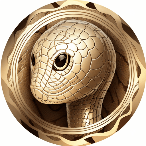 AI generated: perfect pattern of metallic snake head , perfect repeating pattern