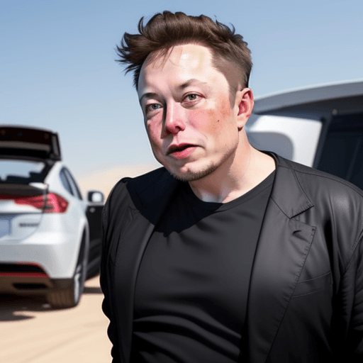 AI generated: Elon musk dandole un puño a trump