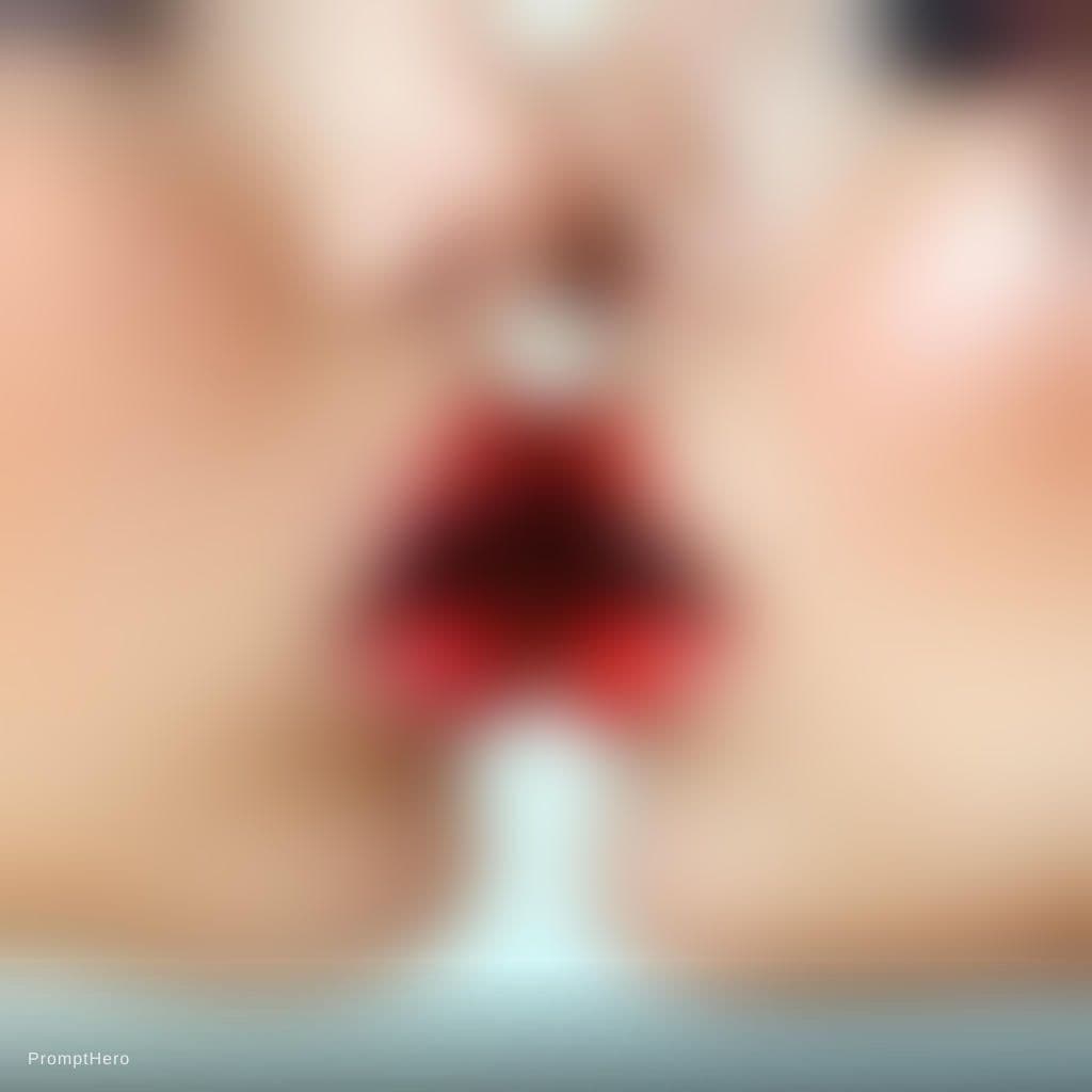 AI generated: Both are lip to lip kiss 
