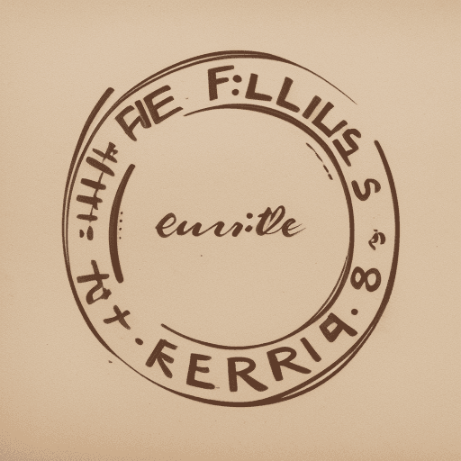 AI generated: the words "terre futile" in hand writing signature style. all letters are in clear readable form