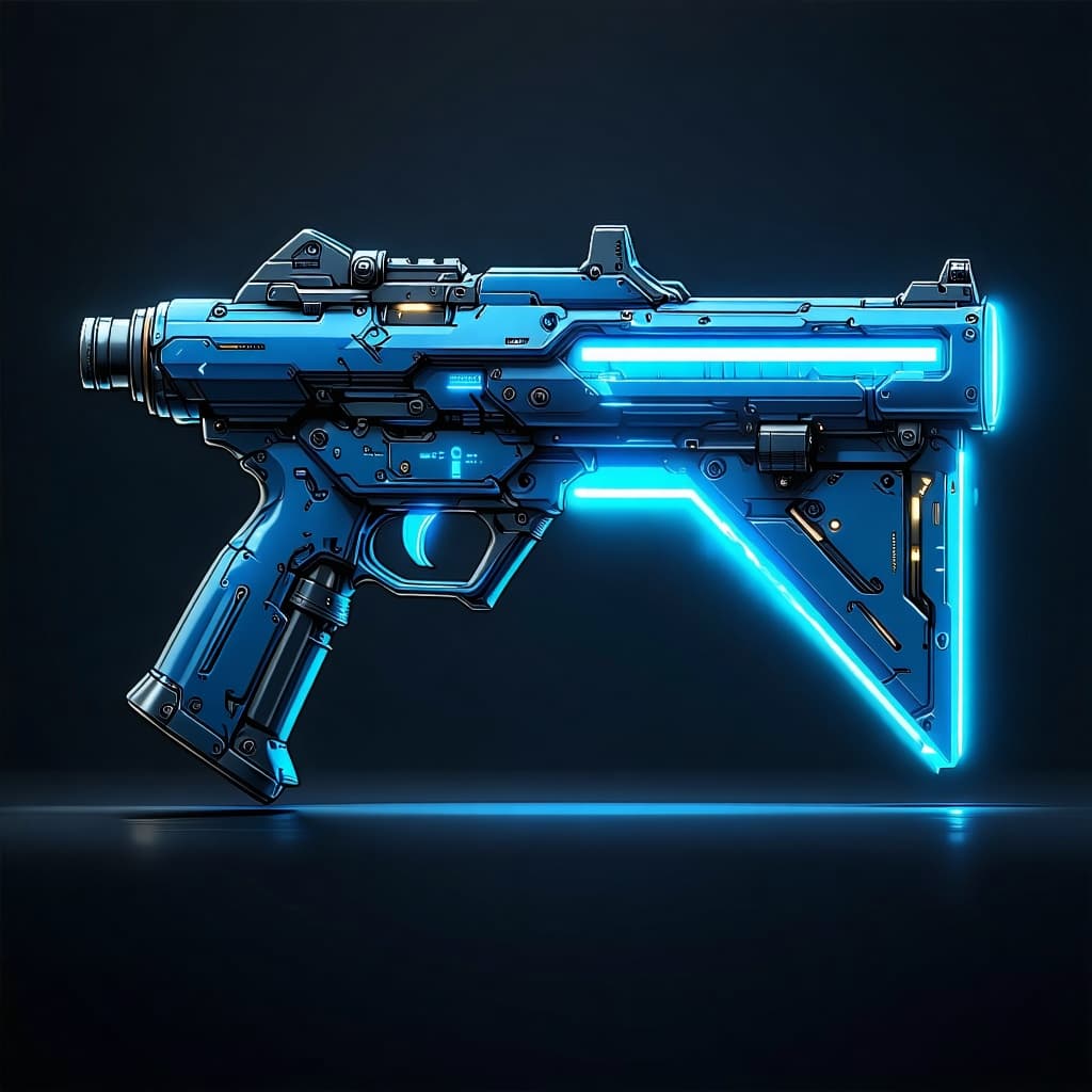 AI generated: Design a clearly fictional alien space weapon for Our’World. Far from the original but similar in de...