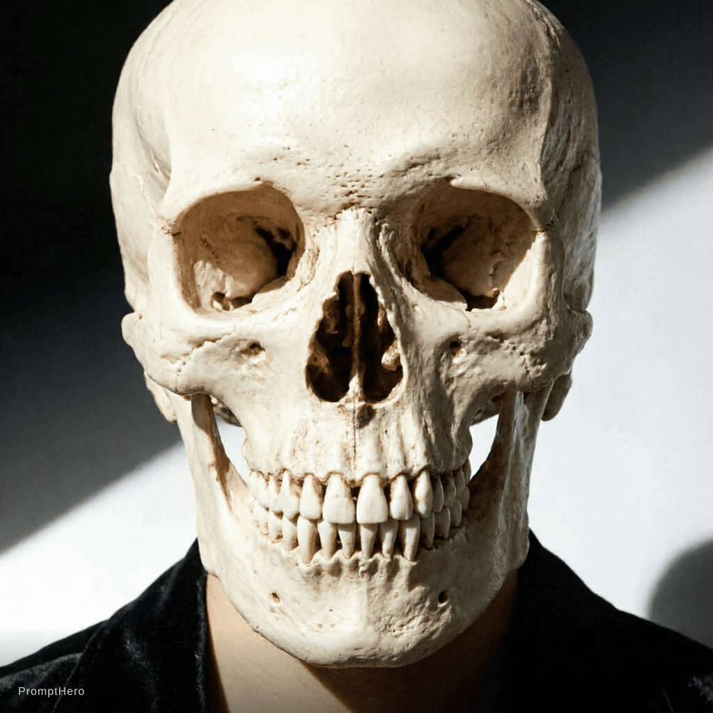 AI generated: Remov that photo from that photo this boy .
And fixed my photo front of skull 
Same like that 