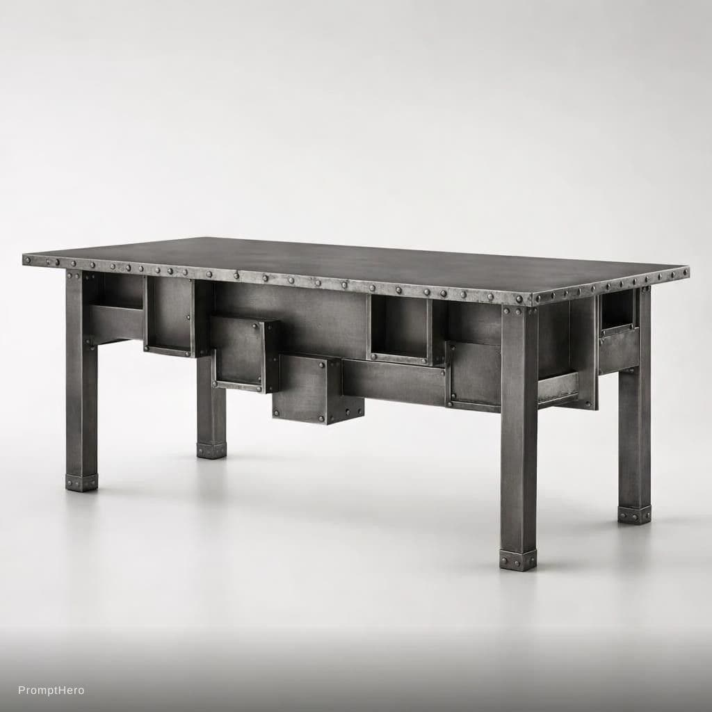 AI generated: Rotate the original tall sculptural bookshelf 90 degrees to a horizontal orientation.

Transform the...