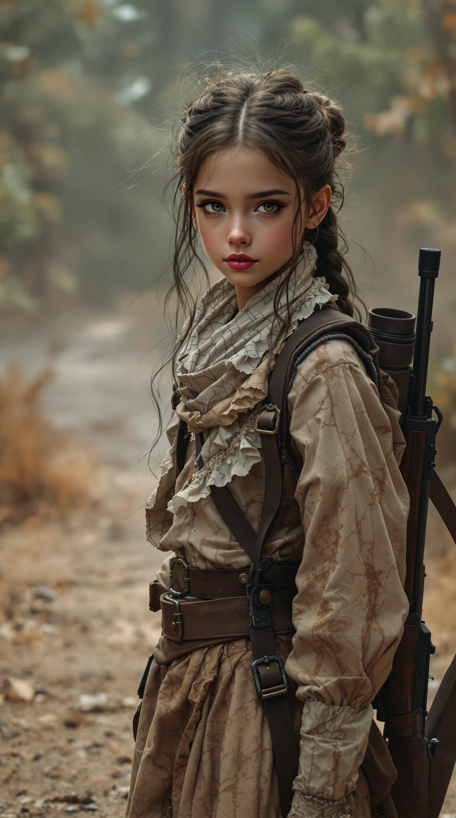 AI generated: a professional photo of a exceptionally beautiful girl in the world (age 10), (10 year old), highly ...