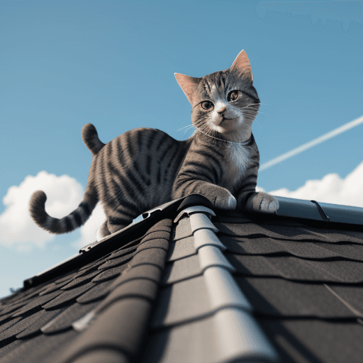 AI generated: cat on the roof