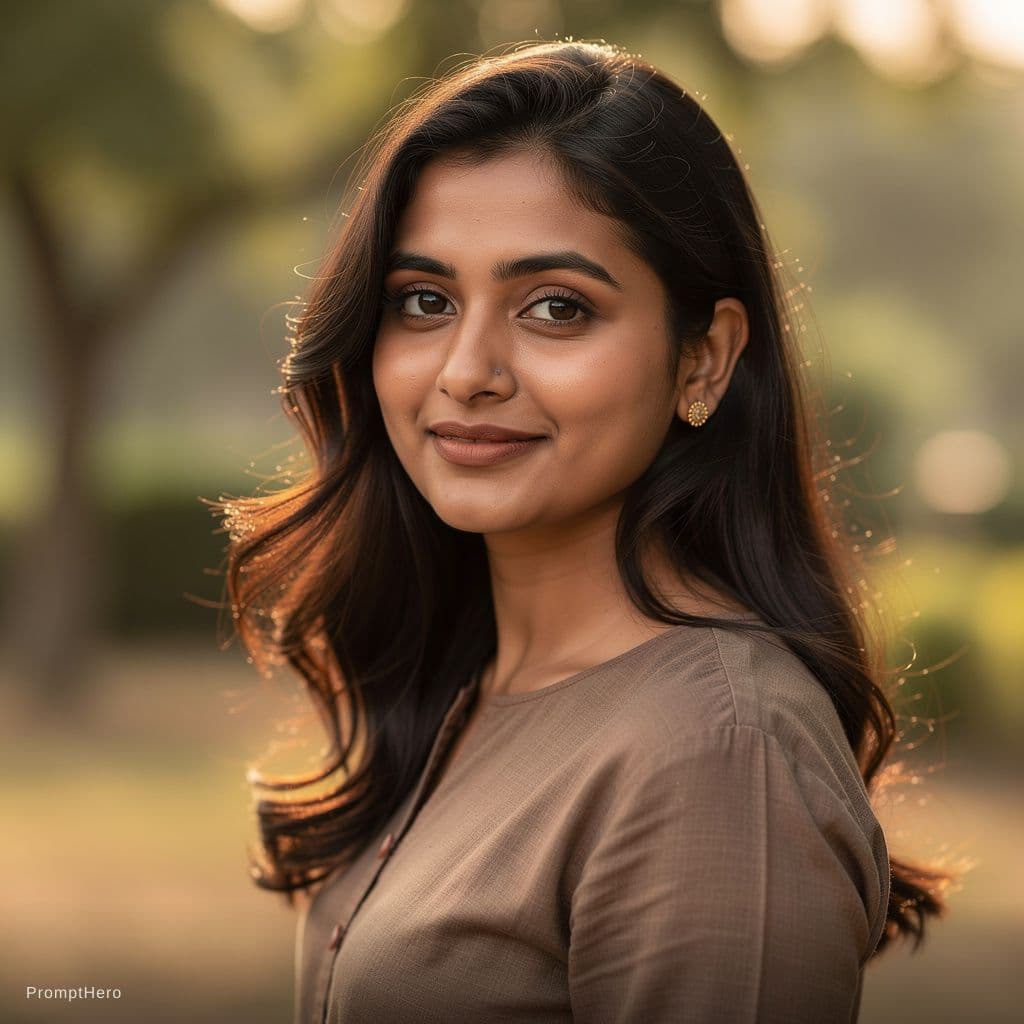 AI generated: A beautiful natural looking indian woman