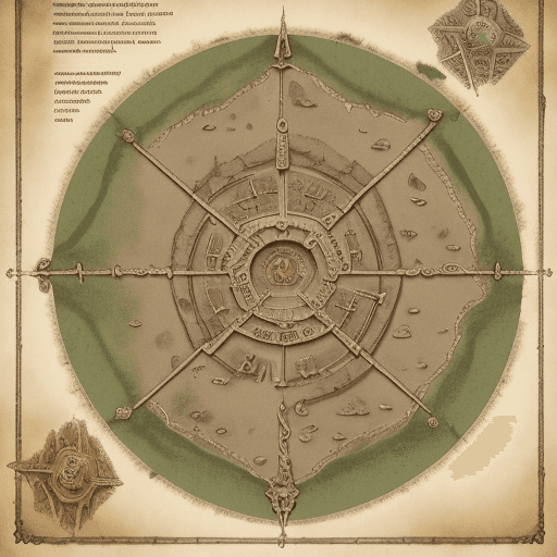 AI generated: A dungeons and dragons map of an ancient tomb