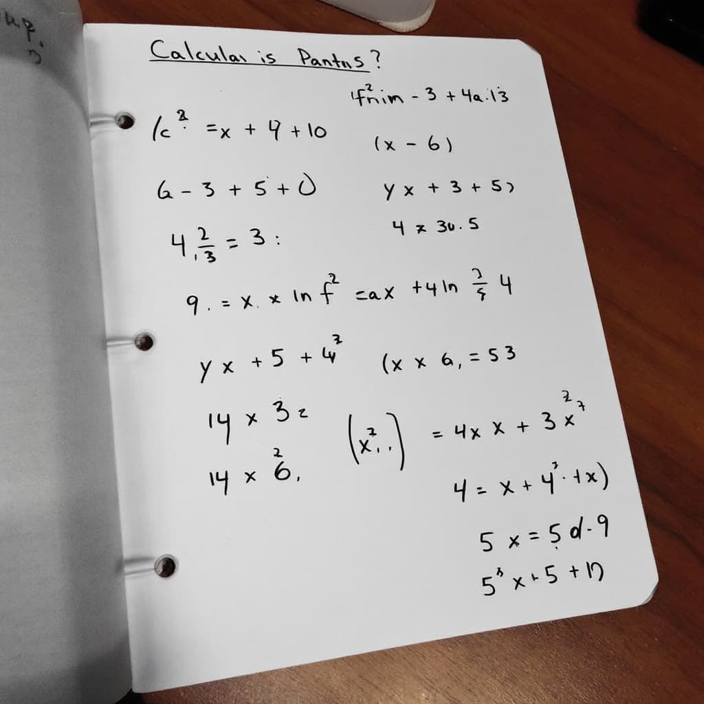 AI generated: calculus math problem question.