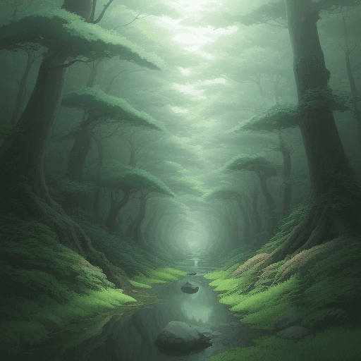 AI generated: (best-quality:0. 8), (best-quality:0. 8), perfect anime illustration, Japanese ninja forrest, studio...