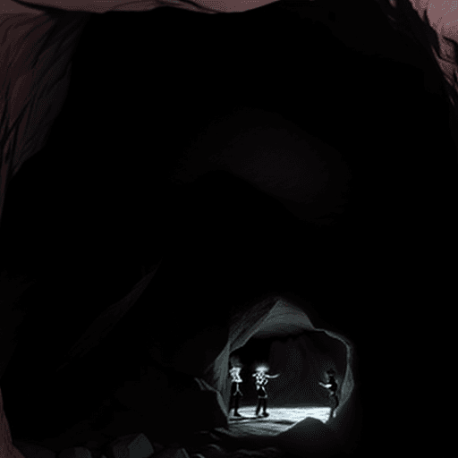 AI generated: stray kids kpop band having a schizophrenic breakdown in a cave ultra realistic 8k 