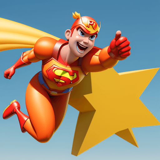 AI generated: cartoon 3D sunny bright Pixar-style image : super hero : full costume : cinematic --ar 68:128 --styl...