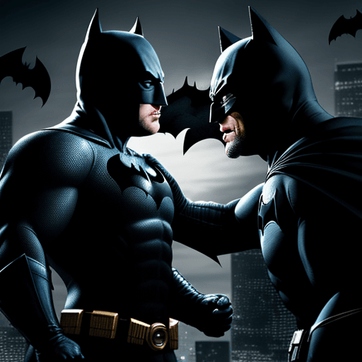 AI generated: Homelander fight  batman, 4 k , ultra HD 