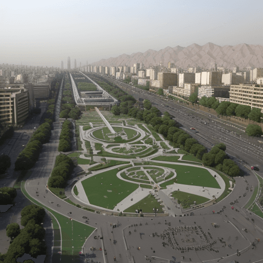 AI generated: Tehran Azadi square