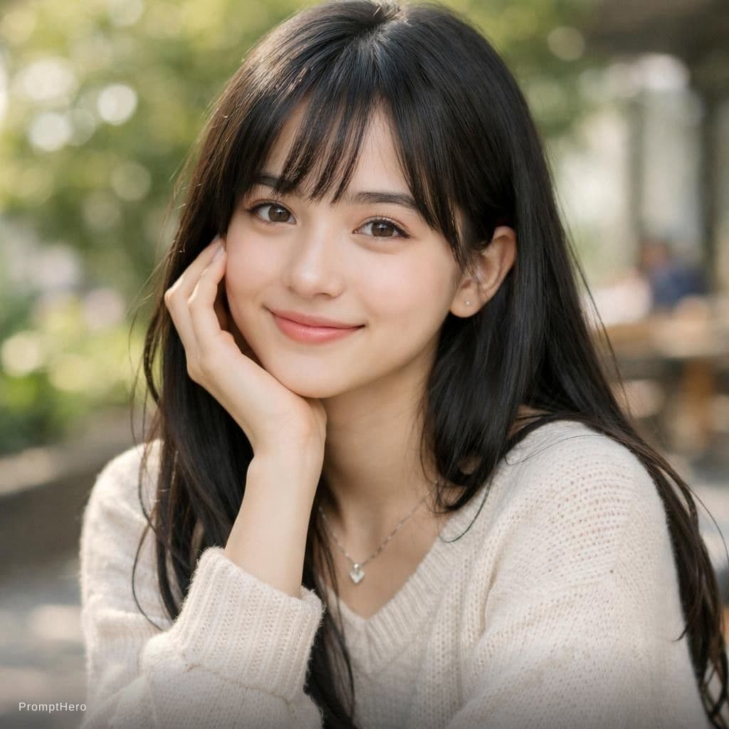 AI generated: Girl is pretty and have black hair and shes so kind and she is 17 