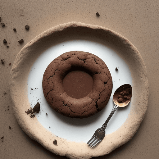 AI generated: En una escena que parece salida de una leyenda antigua, una galleta de chispas de chocolate de Healt...