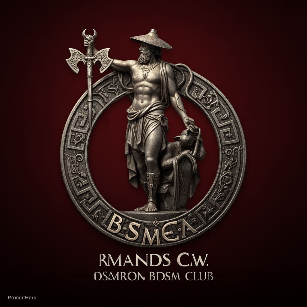AI generated: incorporating the image into a logo for a roman bdsm club
make it ultra realistic
