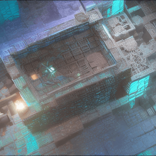 AI generated: illuminated, translucent, borg cube::5 intricate, ultra detailed, volumetric lighting::1