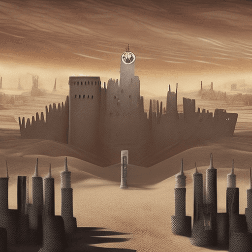 AI generated: Deep within an endless desert lies a city lost to time and memory, where no sunlight reaches and the...