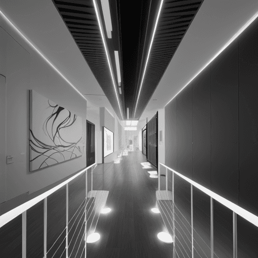 AI generated: 
Within this contemporary canvas lies a grayscale sanctuary. Decorated with abstract forms and sleek...