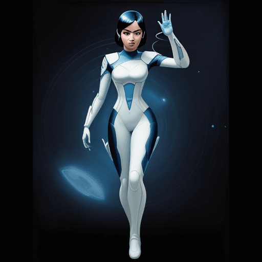 AI generated:  in the style of blink-and-you-miss-it detail, full body, dark blue line and light white with malays...