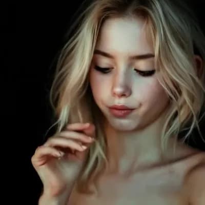 AI generated video: blonde girl tennis skirt