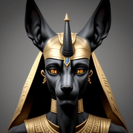 AI generated: god anubis , extramely realistic and sims to be alive