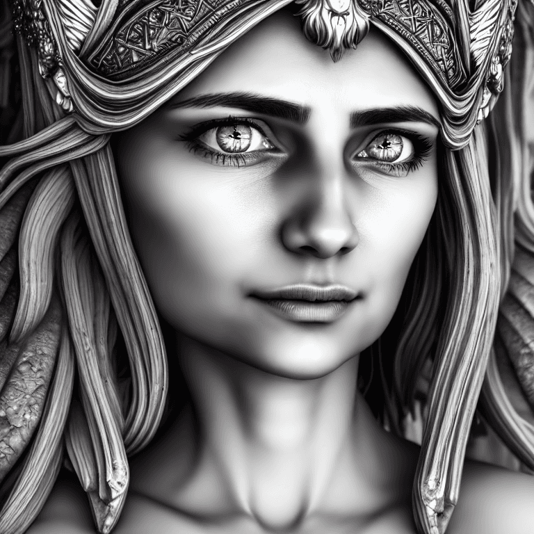 AI generated: Goddess, Goddess of life, facial detailing, ultra quality, cinematic lightning, gorgeous and symmetr...