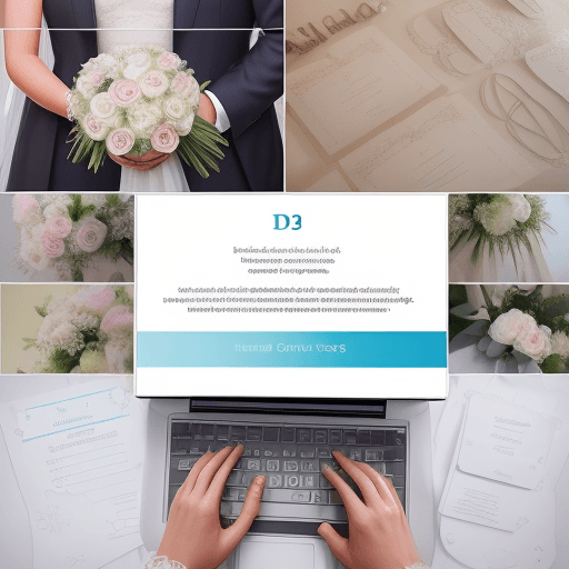 AI generated: Create a realistic photo that depicts the process of planning a wedding for a wedding agency website...