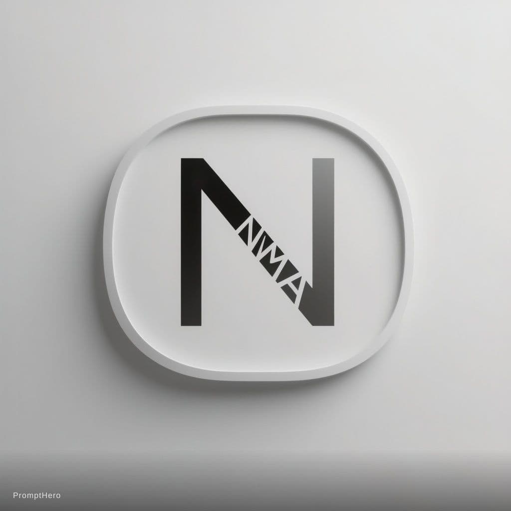 AI generated: logo minimalist for letter NMA