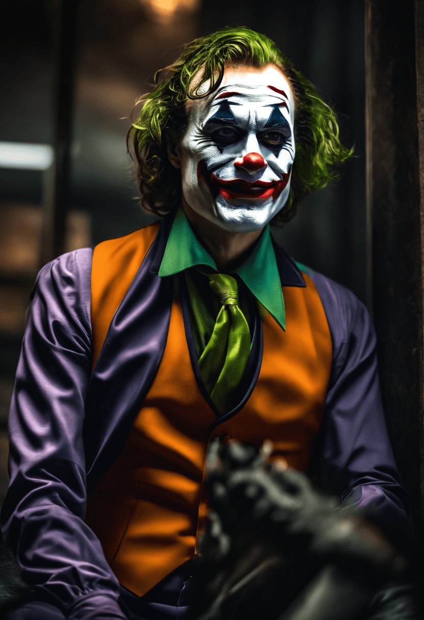 AI generated: A Joker\(Joker 2019\) ,Epic, Realistic, Faded, Neutral colors, ((((HDR)))), ((((Muted colors)))), Co...