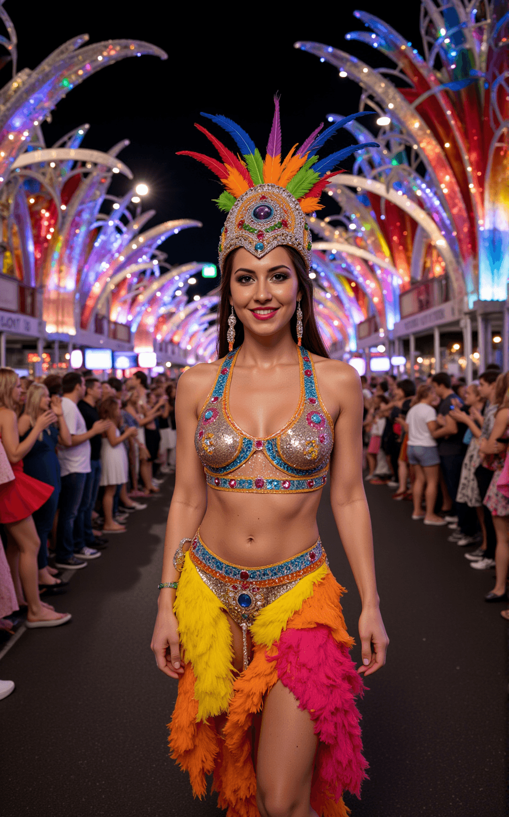 AI generated: In the vibrant and lively atmosphere of the Sydney Gay and Lesbian Mardi Gras parade, a central figu...